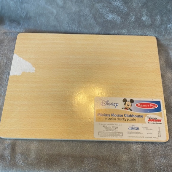 Melissa & Doug DISNEY Mickey Mouse Clubhouse Wooden Chunky Puzzle 8 pcs Minney - Picture 5 of 6